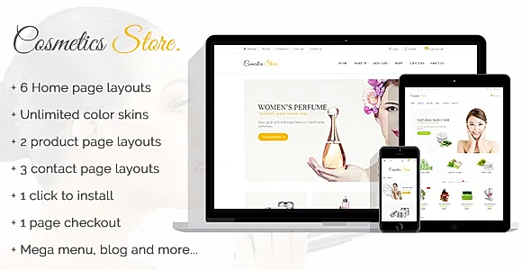 Cosmetics Store - Specific Prestashop Theme for cosmetics, Health and Beauty Stores