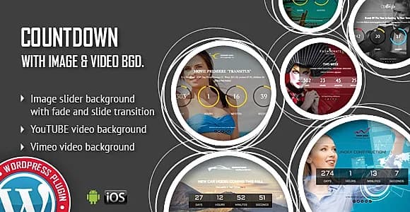 CountDown With Image or Video Background - Responsive WordPress Plugin