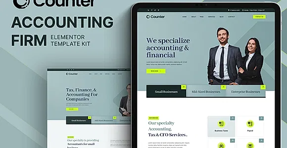 Counter - Accounting Firm Elementor Template Kit