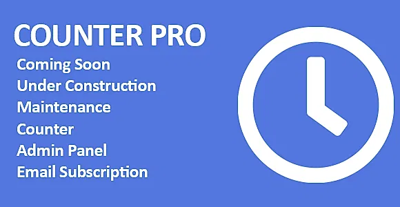 Counter Pro - PHP Coming Soon Counter with Admin Panel