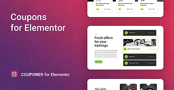 Couponer for Elementor WordPress Plugin