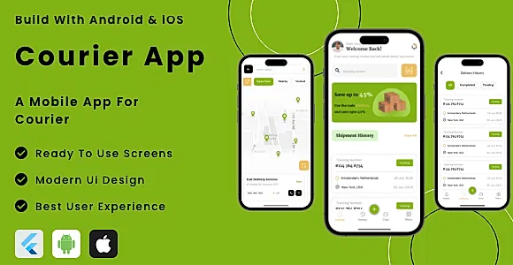Courier App - Flutter Mobile App Template
