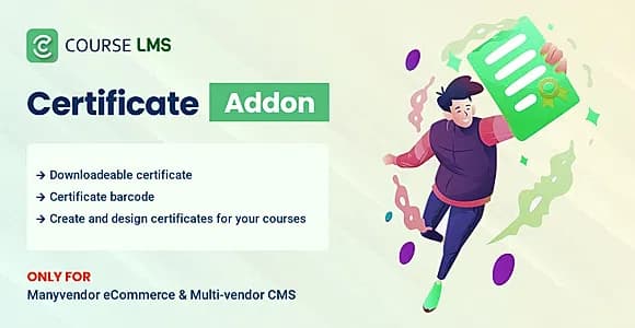 Course LMS Student Certificate Addon