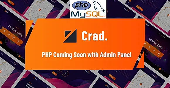 Crad - PHP Coming Soon with Admin Panel