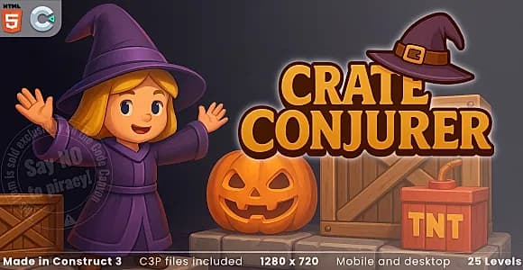 Crate Conjurer - HTML5 Casual game