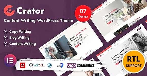 Crator WordPress Theme
