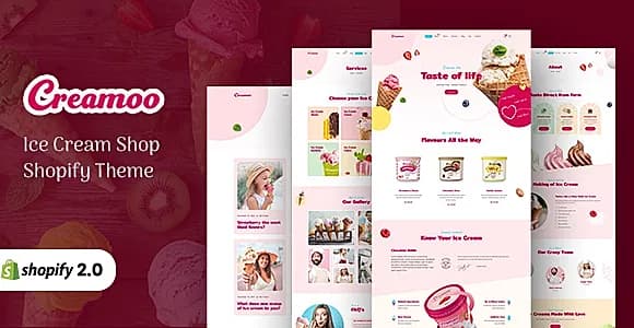 Creamoo - Ice Cream & Cake Shop Shopify Theme