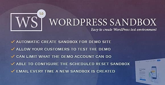 Create WordPress Sandbox Automatic WordPress Plugin
