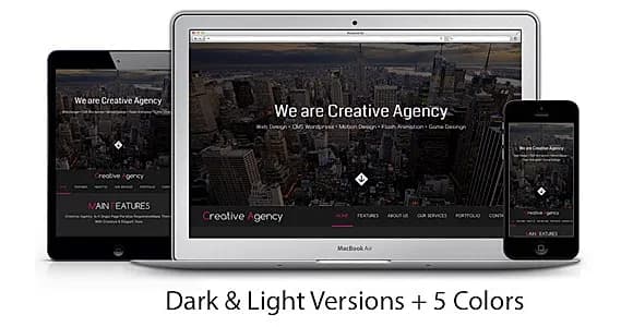 Creative Agency One Page Multipurpose Muse Template