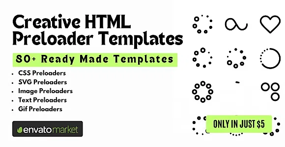 Creative HTML Preloader Templates