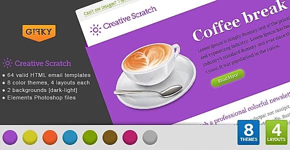 Creative Scratch Email Template