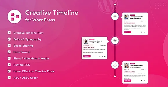 Creative Timeline for WordPress