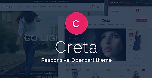 Creta - Flower Shop Responsive OpenCart Theme