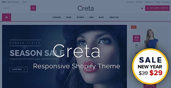Creta - MultiPurpose Shopify Theme & Template