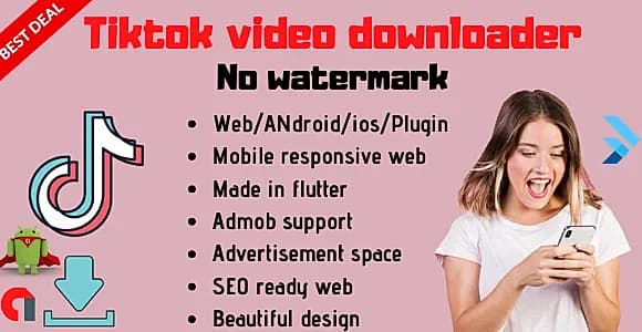 Crossplatform Tiktok video downloader without watermark