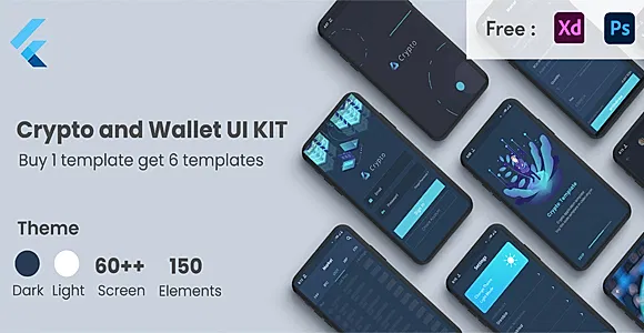 Crypto App Flutter CryptoCurrency App Trade & wallet flutter 3.0 app