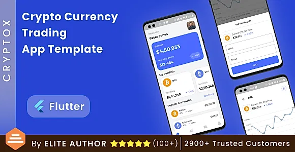 Crypto Currency Trading Android App Template + iOS App Template | Flutter | CryptoX