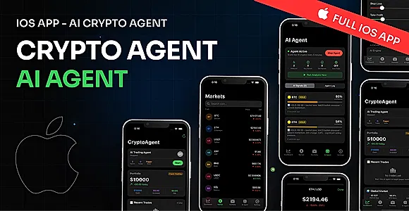 CryptoAgent – AI Crypto Trading App (iOS SwiftUI)