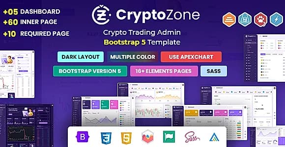 CryptoZone | Crypto Trading Admin Dashboard Template