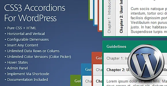 CSS3 Accordions WordPress Plugin