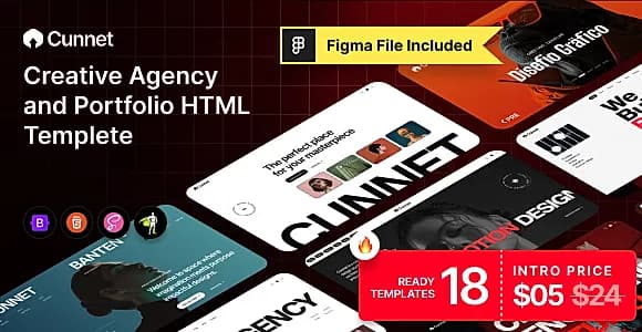 Cunnet - Creative Agency & Portfolio HTML Template