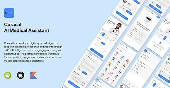 CuraCall AI – Flutter UI Kit