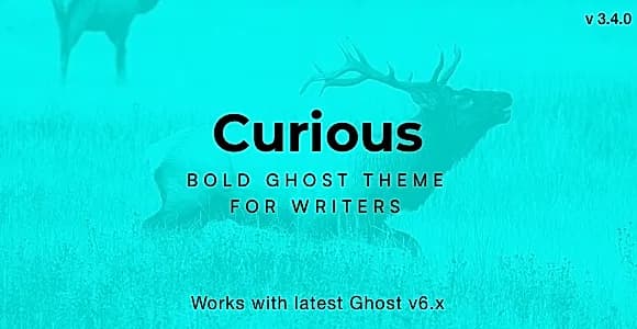 Curious - Blog and Magazine Ghost Theme