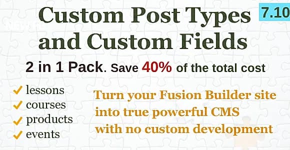 Custom Content Pack for Fusion Builder