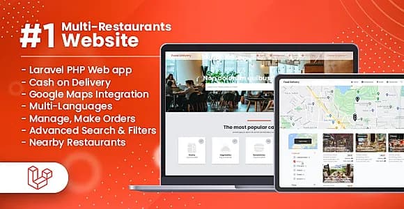 Customer Website For Multi-Restaurants Laravel App