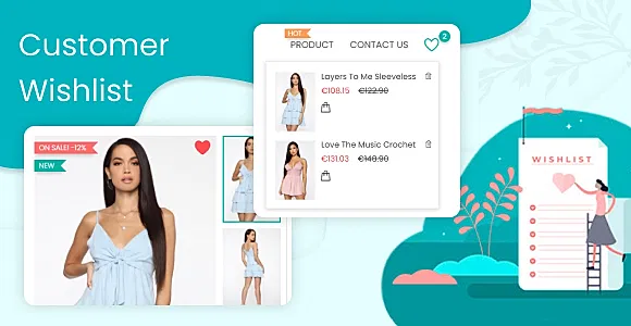 Customer Wishlists & Favorites Products List