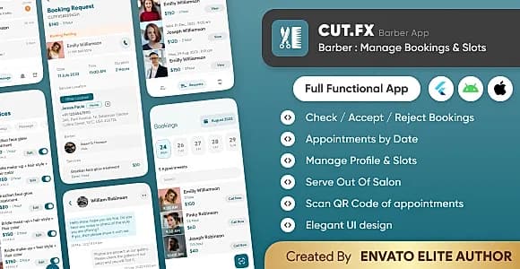 CutFX : Barber App - Manage Salon Bookings & Slots