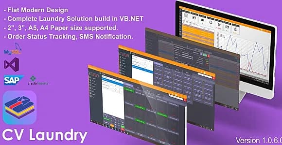 CV Laundry Source Code | Complete Dry Cleaning Solution