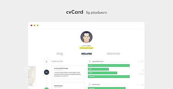 cvCard WordPress Theme