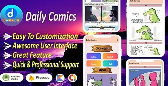 Daily Comics - Android Template Images App Using Kotlin