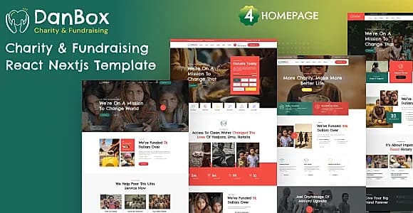 Danbox - Charity & Fundraising React NextJS Template