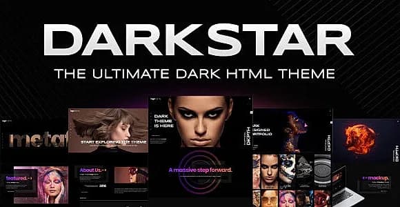 DarkStar - Ultimate Dark Multipurpose HTML Template