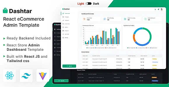 Dashtar - React eCommerce Admin Template