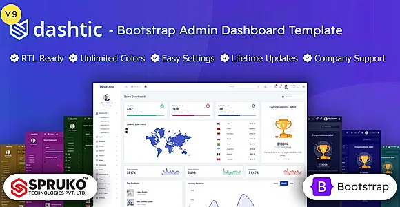 Dashtic - HTML Bootstrap Template Admin Panel