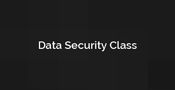 Data Security Class