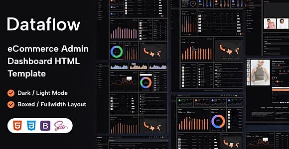 Dataflow - eCommerce Admin Dashboard HTML Template