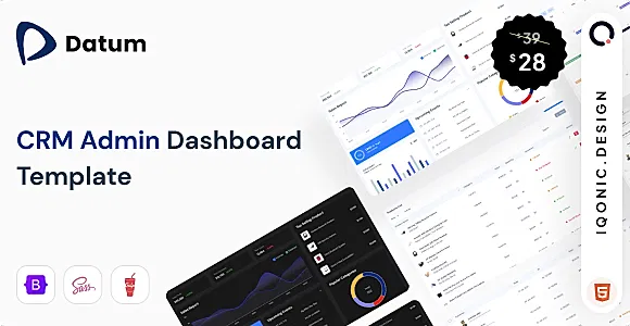 Datum - Datum - React, Vue, Laravel, HTML CRM Admin Dashboard Template