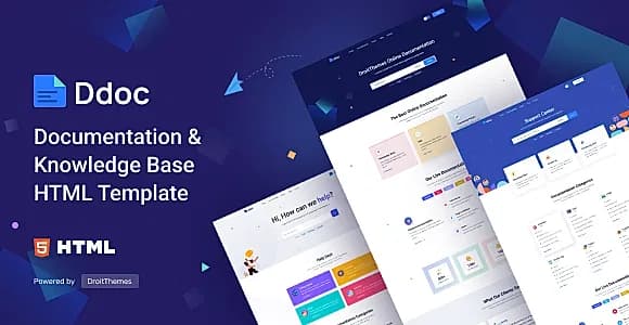 DDoc - Documentation and Knowledgebase HTML Template
