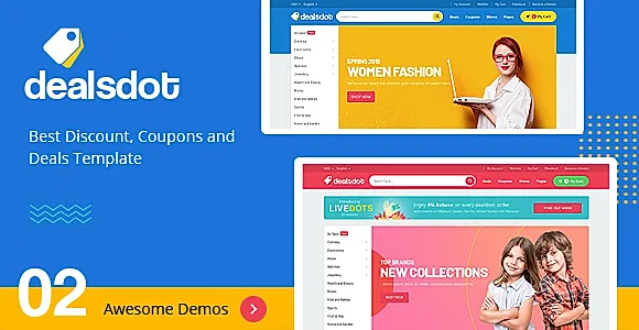 Dealsdot - Discount, Coupons and Deals HTML5 Template