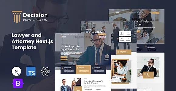 Decision - Lawyer & Attorney Next.js Template