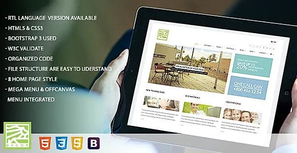 Decor - HTML5 Versatile Template