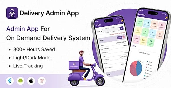 [Add-on] Delivery Admin App - Flutter Admin App for Delivery App