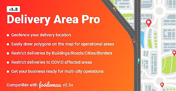 Delivery Area Pro Module for Foodomaa