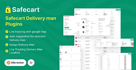 Delivery Man Plugin - Safecart Multi-Vendor Laravel eCommerce platform