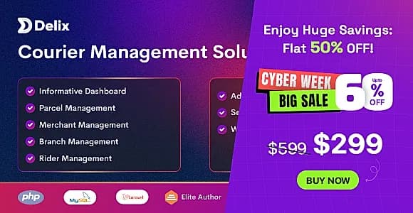 Delix Courier - Parcel Delivery and Courier Management System