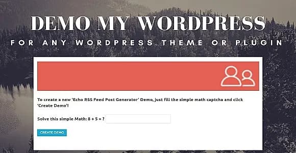 Demo My WordPress WordPress Plugin